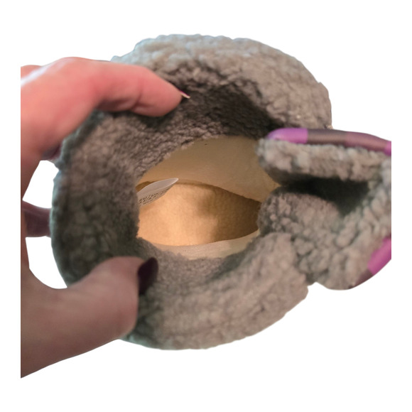 Cougar Carlisle Storm Boots Womens 8W Purple Plaid Waterproof High Activity Cozy - Picture 9 of 14